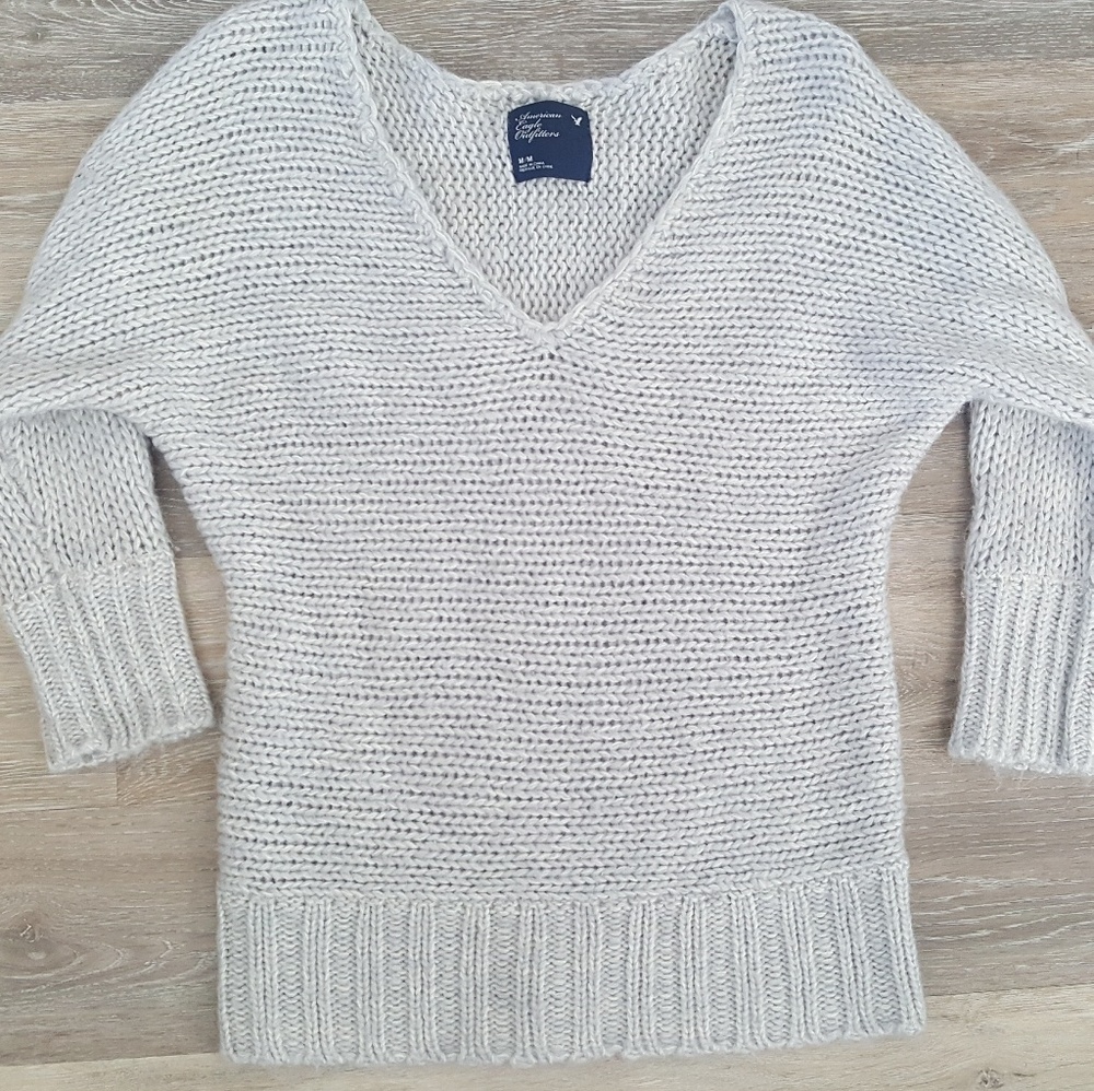 American Eagle Wool Sweater 3/4 sleeves
